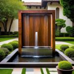Rusty Corten Steel Water Feature For Garden Decoration
