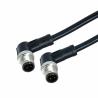Buy cheap Straight 90 Degree Waterproof Circular Connector A Code Male Female M12 3 Pin Connector from wholesalers