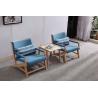 Buy cheap Ash Solid Wood Fabric Leisure Chair Living Room from wholesalers