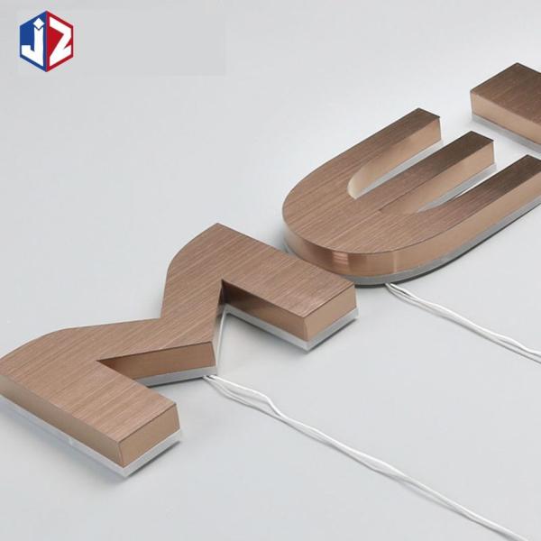 Buy cheap AC 100V-240V Backlit Stainless Steel Letters 3D Illuminated Signage from wholesalers