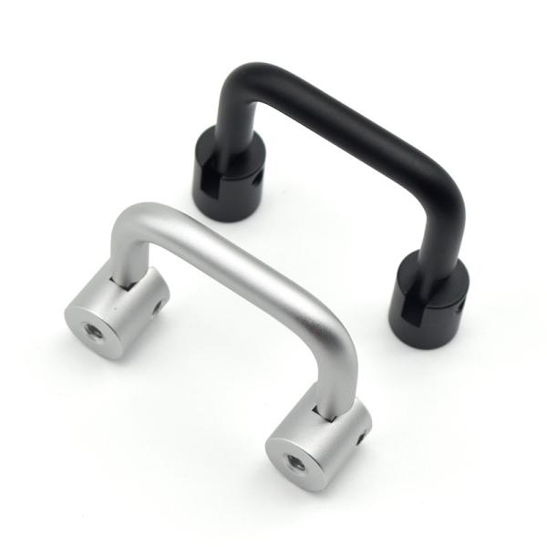 Buy cheap Aluminum Industrial Cupboard Door Handles 40x40x12mm Round 90 Degree Folding from wholesalers