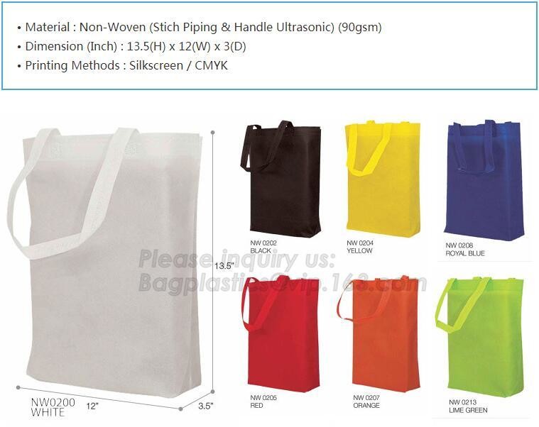 Logo Printed Tote Bag Foldable Reusable Shopping Folding Non Woven Bag With Handle,Foldable Eco Shopping Folding PP Non