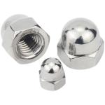 Carbon Steel Black Zinc Plating Ball Head Copper Cap Nut for Heavy-Duty