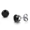 Buy cheap Wholesale Stainless Steel Round Clear Cubic Zirconia Stud Earrings Women from wholesalers