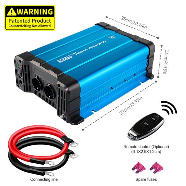 Quality OEM ODM 600W 1000W 1500W 2000W 2500W 3000W 3500W 4000W Pure Sine Wave Power Inverter for sale