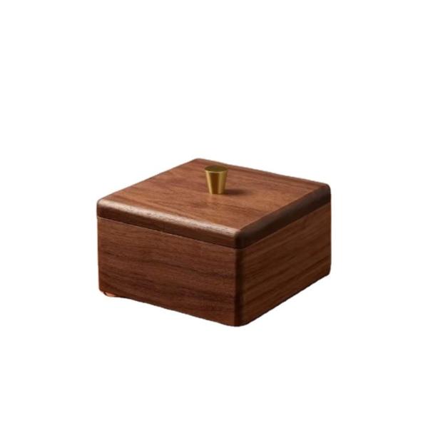 Buy cheap Luxury Handmade Walnut Storage Box 11cm Small Wooden Boxes With Lids from wholesalers
