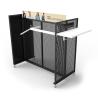 Buy cheap Retail Gondola Clothing Store Display Rack Wood Effect from wholesalers