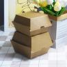 Buy cheap Disposable Corrugated Burger Box and French Fries Box Kraft Paper Packaging Box for Hamburger from wholesalers