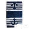 Buy cheap Marine Anchor Custom Printed Beach Towels 100% Cotton Velour Soft Touch from wholesalers