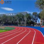 Sandwich Spray Coat EPDM Rubber Running Track For Running Rubber Track With