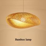 Handmade bamboo weaving art lamp bamboo art dining room bedroom bamboo rattan