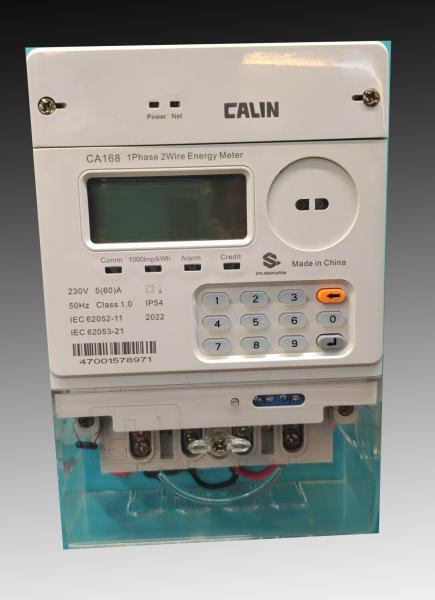 Buy cheap Calin STS Prepaid Three Phase Smart Energy Meters 20 Digits Token Low Credit Warning Tamper Protection For Tanzania from wholesalers