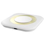 Black / White Fast Wireless Mobile Charger , Wireless Charging Pad PC ABS CE FCC