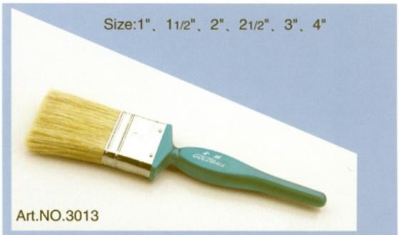 Plastic handle pure natural bristle Chinese bristle synthetic mix paint brush No