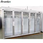 2700L 50HZ Commercial Beverage Refrigerator Silver Color For Drinks