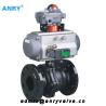 Buy cheap SS304 SS316 Flanged RF Ball Valve 3/4''-12'' Pneumatic Through - Way from wholesalers