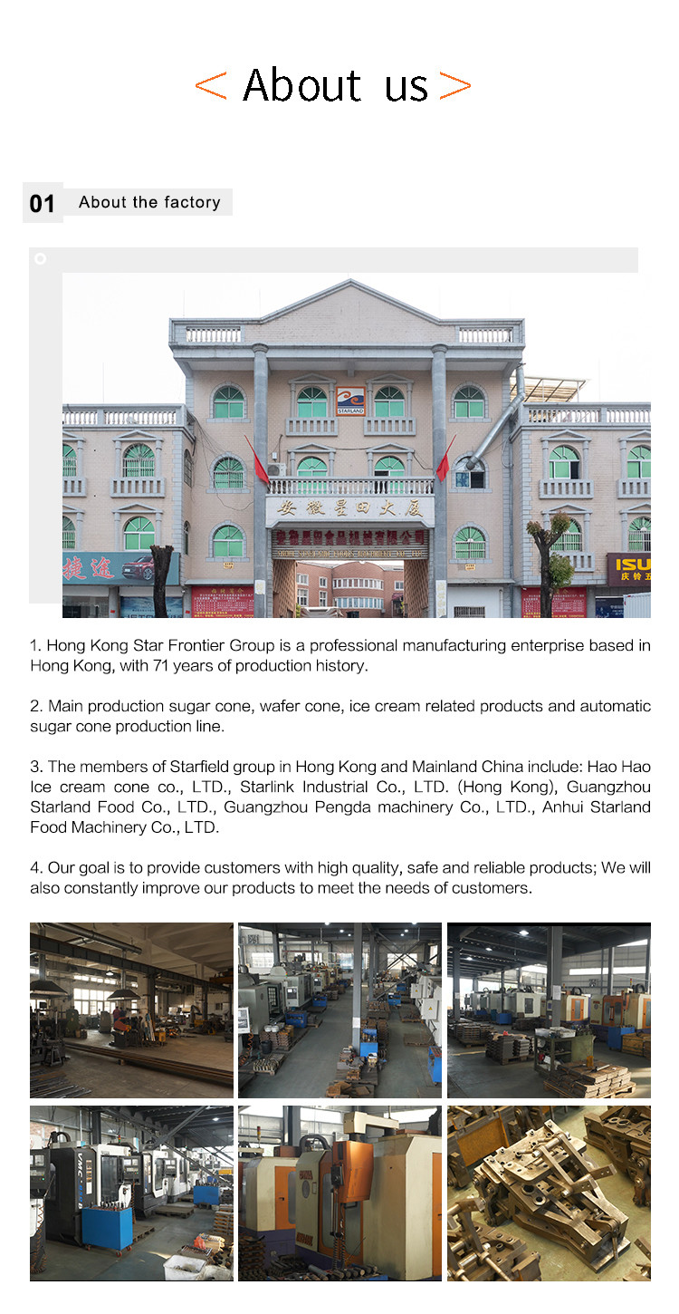 28 Plates Wafer Cone Production Line Ice Cream Wafer Cone Machine