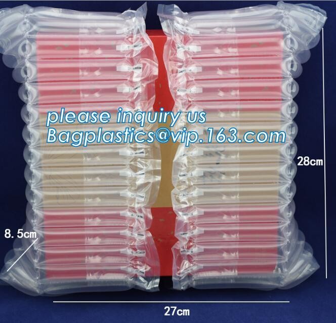 fragile protective air column bag rolls, Air Pillow Bags Wrapping, Inflatable Air Cushioning Film, air cushion bubble fi