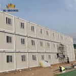 3 Floors Flat Pack Modular Green Container Camp Buildings