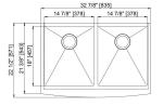 Polished Surface Apron Stainless Steel Kitchen Sink Undermount Installation