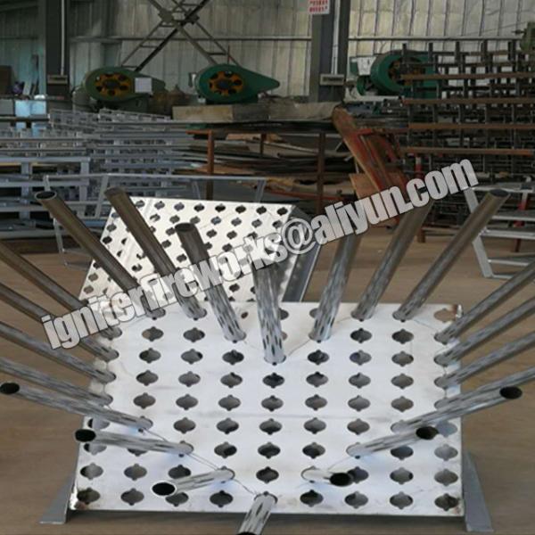 Buy cheap Roman Candle Effect 1.2inch 81shots Iron Fireworks Finale Racks from wholesalers