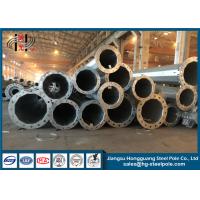 Buy cheap Direct Buried Galvanized Steel Pole , Transmission Lines Steel Power Pole product