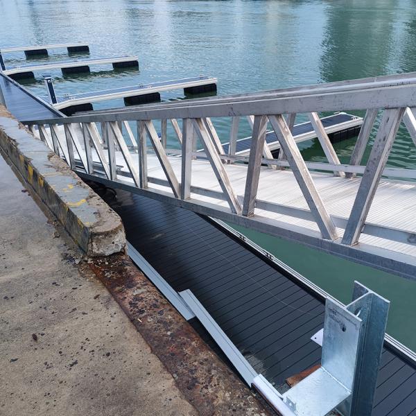 Buy cheap High Quality Marine Grade 6061 T6 Aluminum Gangway Used Marina Dock Ramps Yacht With Handrail from wholesalers