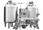 Restaurant Small Brewery Equipment , Mirror Polish Craft Beer Brewing Machine
