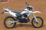 Single Cylinder 200cc Dual Sport Motorcycle Two Pipes Muffler Alloy 4 Stroke