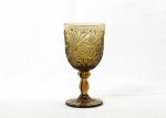 Debossed 270ml Colored Crystal Wine Glasses Goblet Style 410 Grams
