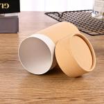 Food Grade Kraft Paper Round Tube Box For Tea Coffee Flower Gift Packaging