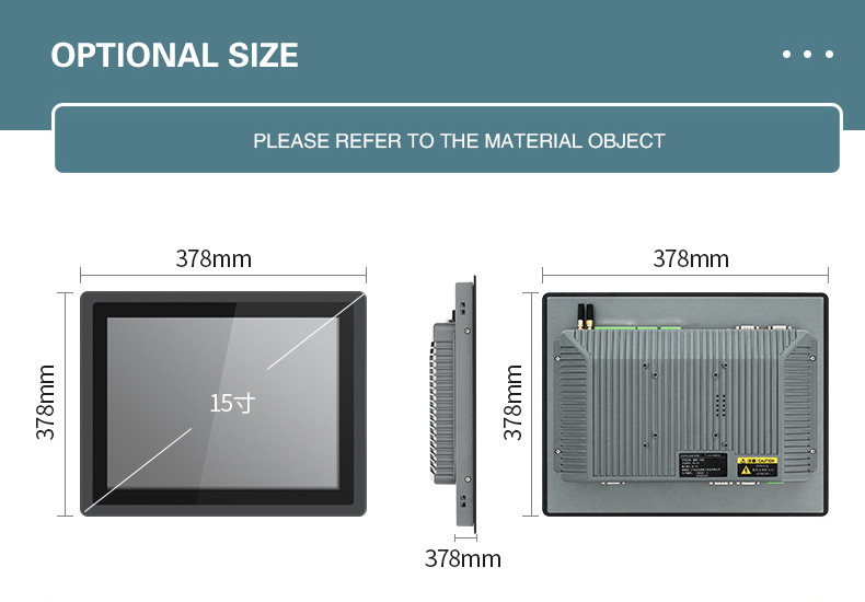 10 15 19 Inch XP Wall Hanging Capacitive Embedded Touch Panel PC Tablet