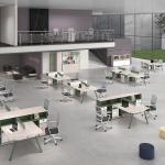 Modern Commercial Furniture'S Executive CEO Melamine Office Table Extendable