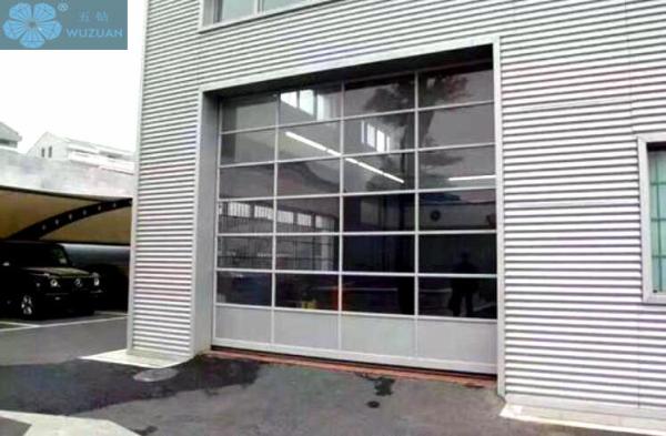 Buy cheap Impact Resistance H3000mm 40cm/S Glass Panel Garage Doors from wholesalers