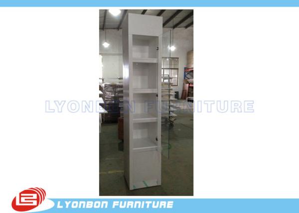 Buy cheap ODM Products MDF showcase Wood display cabinets With White painted from wholesalers