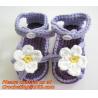Buy cheap Crochet newborn baby girl summer shoes baby moccasins hand knitted baby sandals crochel from wholesalers