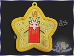 Star Logo Full Colors Custom Plastic Medals Pvc Medallions For Event