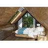 Buy cheap Brown Light Wood 1 Bedroom Prefab Home / Large Prefab Homes For Tourism Development from wholesalers