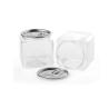 Buy cheap Recyclable PET Packaging Can Clear Plastic Easy Open Lid Cylinder Jar from wholesalers