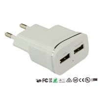 Buy cheap Quick Dual Port USB Wall Charger 5V 2.1A Universal Mobile Phone Charger product