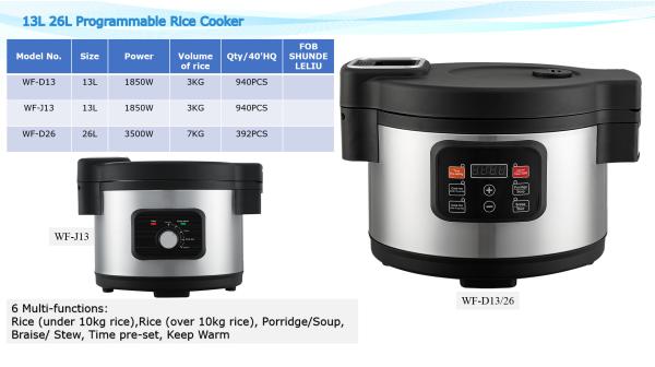 Buy cheap 2.1mm Non Stick Aluminum Pot 40 Cup 11L Electric Multi Rice Cooker from wholesalers