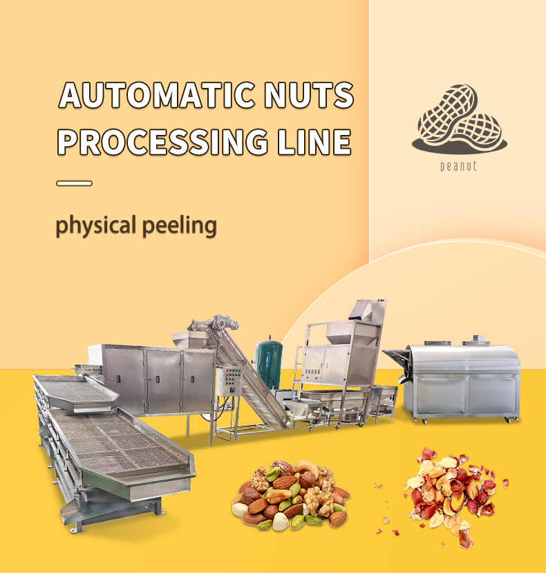 380V Sand Nut Snack Single Double Rotary Roller Seasoning Flavoring Production Line