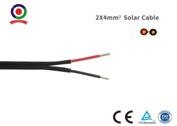 Buy cheap Black 2 Core DC Cable Low Toxicity High Voltage And Current Carrying Capacity from wholesalers