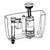 Buy cheap Flush Valve 3 Inch Outlet Toilet Repair Parts Dual Flush From Xiamen China from wholesalers