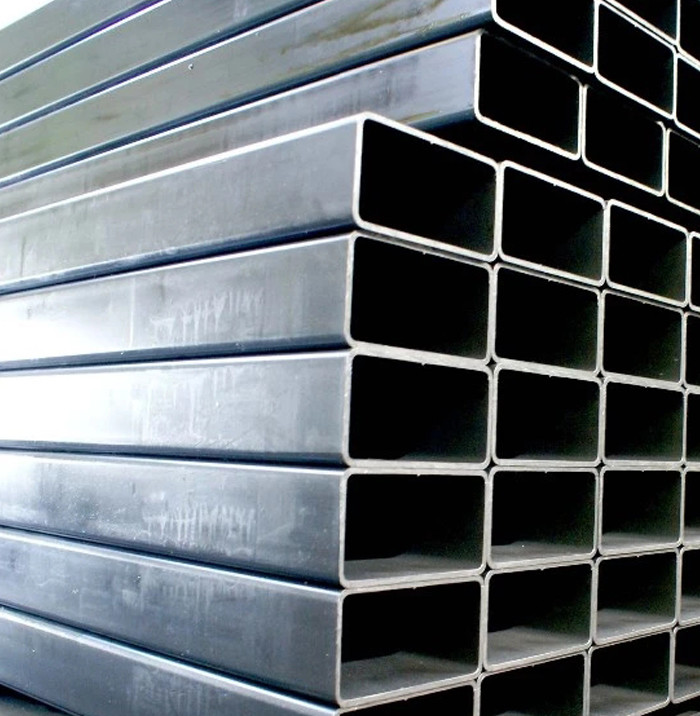 Stuctural Rectangular Metal Pipe , Flat End Welding Rectangular Tubing