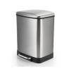 Buy cheap 410 Stainless Steel 24L Rectangular Step Trash Can from wholesalers