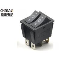 Buy cheap Double Push Button Rocker Switch ON - OFF - ON  2 Way 6 Pins Over 1500 VAC / Min product