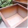 Buy cheap Decorative flower pot stainless steel tall rectangular planter from wholesalers