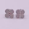 Buy cheap New Arrival Cute Brass Jewelry Earring Party Gift Fashion Crystal Four Leaf Clover Stud Earrings For Women from wholesalers