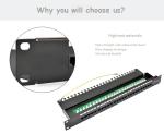 Professional 110 IDC / Krone IDC Cat3 Patch Panel , 25 / 50 Port Voice Patch